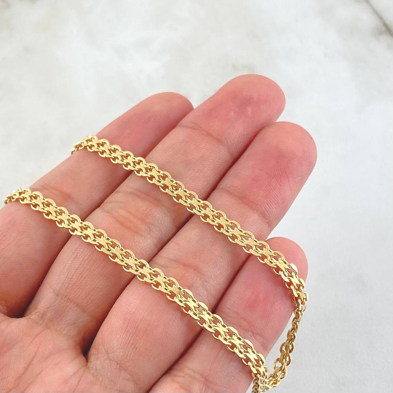 Cadena China 7.75gr / 60cm / Oro Amarillo +1 18K ©