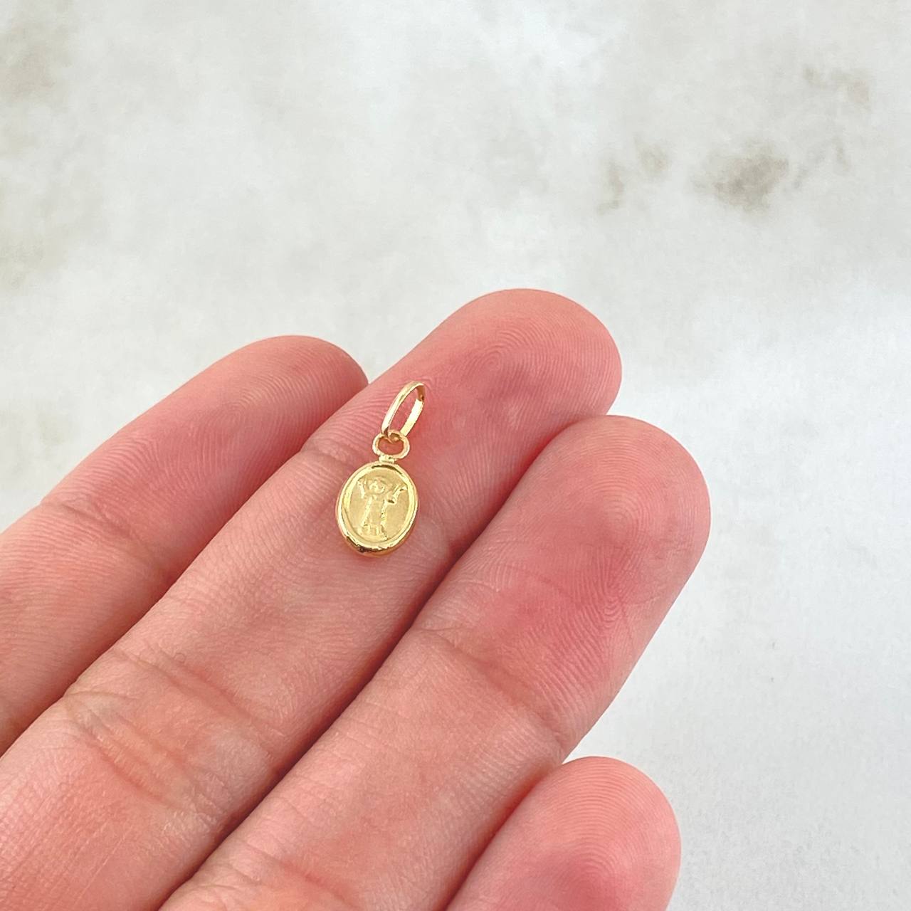 Dije San Miguel De Arcangel 0.25gr / 1.5cm / Oro Amarillo 18K
