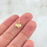 Dije Corazón Troquelado 0.3gr / 1.2cm / Oro Amarillo 18K ©