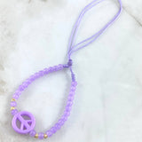 Llavero Lila Amor Y Paz 0.3gr / 3mm Bolas Diamantadas 4 Und Oro Amarillo 18K (A.C)