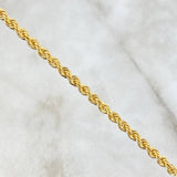 Pulso Lazo 3.1gr / 19.5cm / 3.2mm Oro Amarillo +3 *