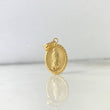 Dije Virgen de Guadalupe 1.6gr / 3cm / Troquelada Ovalada Oro Amarillo ©
