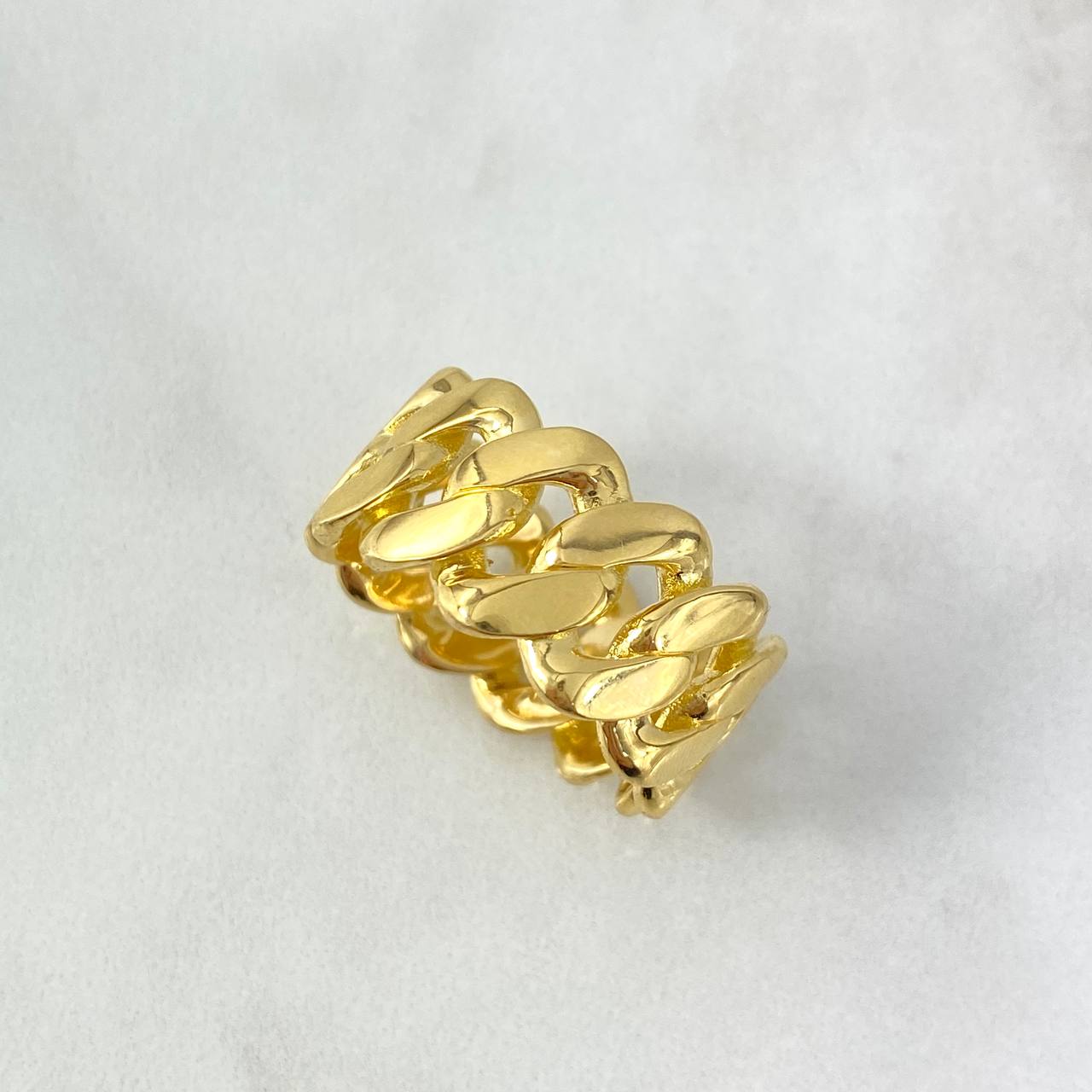 Anillo Cubano 18.25gr / T11 1/2 / Oro Amarillo *