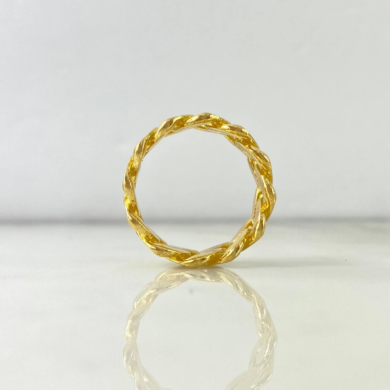 Anillo Cubano 18.25gr / T11 1/2 / Oro Amarillo *