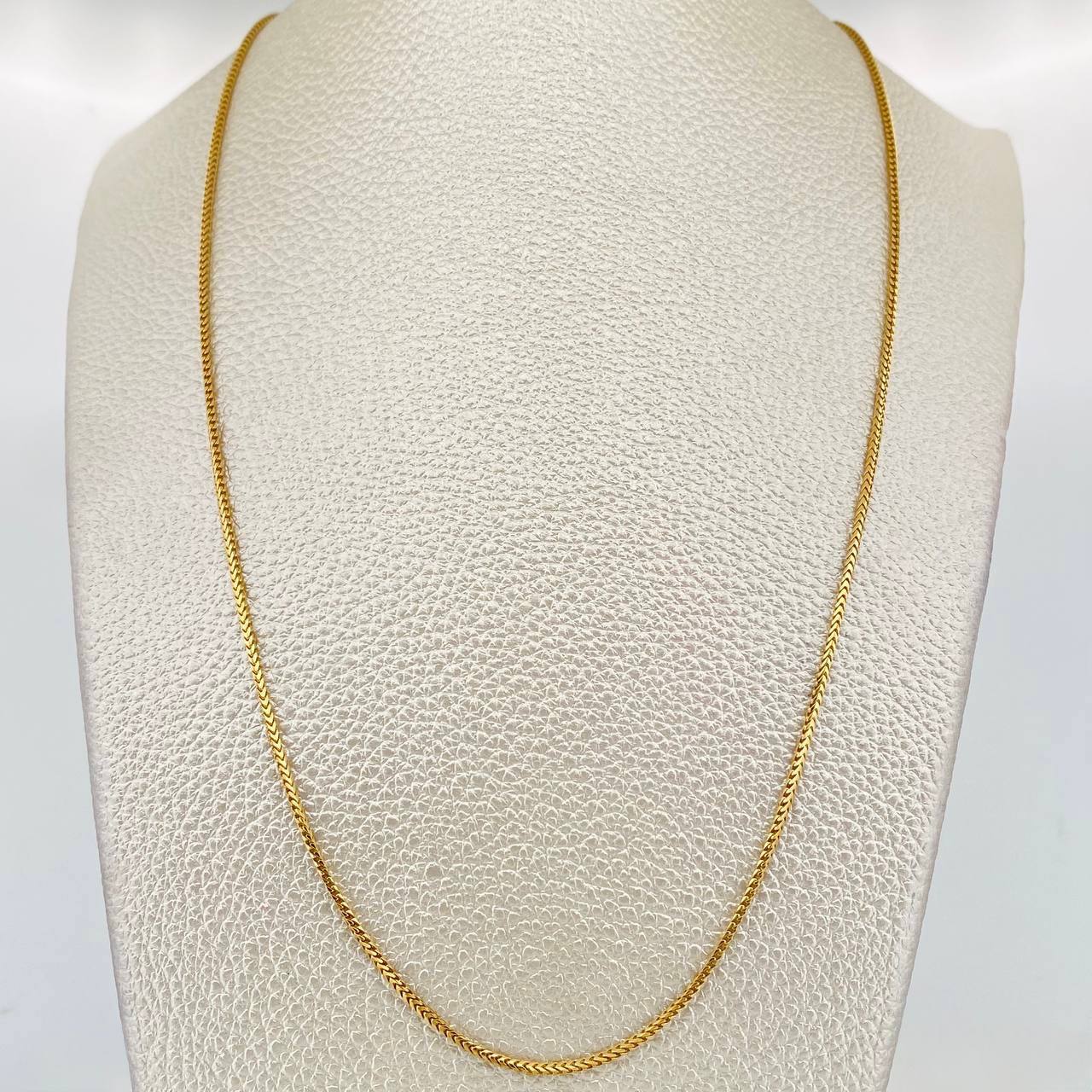 Cadena Franco 6.6g / 60cm / 1.14mm Oro Amarillo 18K
