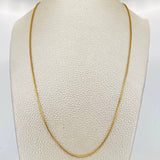 Cadena Franco 6.6g / 60cm / 1.14mm Oro Amarillo 18K