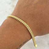 Pulso Franco 4.95gr / 21.5cm / 3.2mm Oro Amarillo +4 18K *
