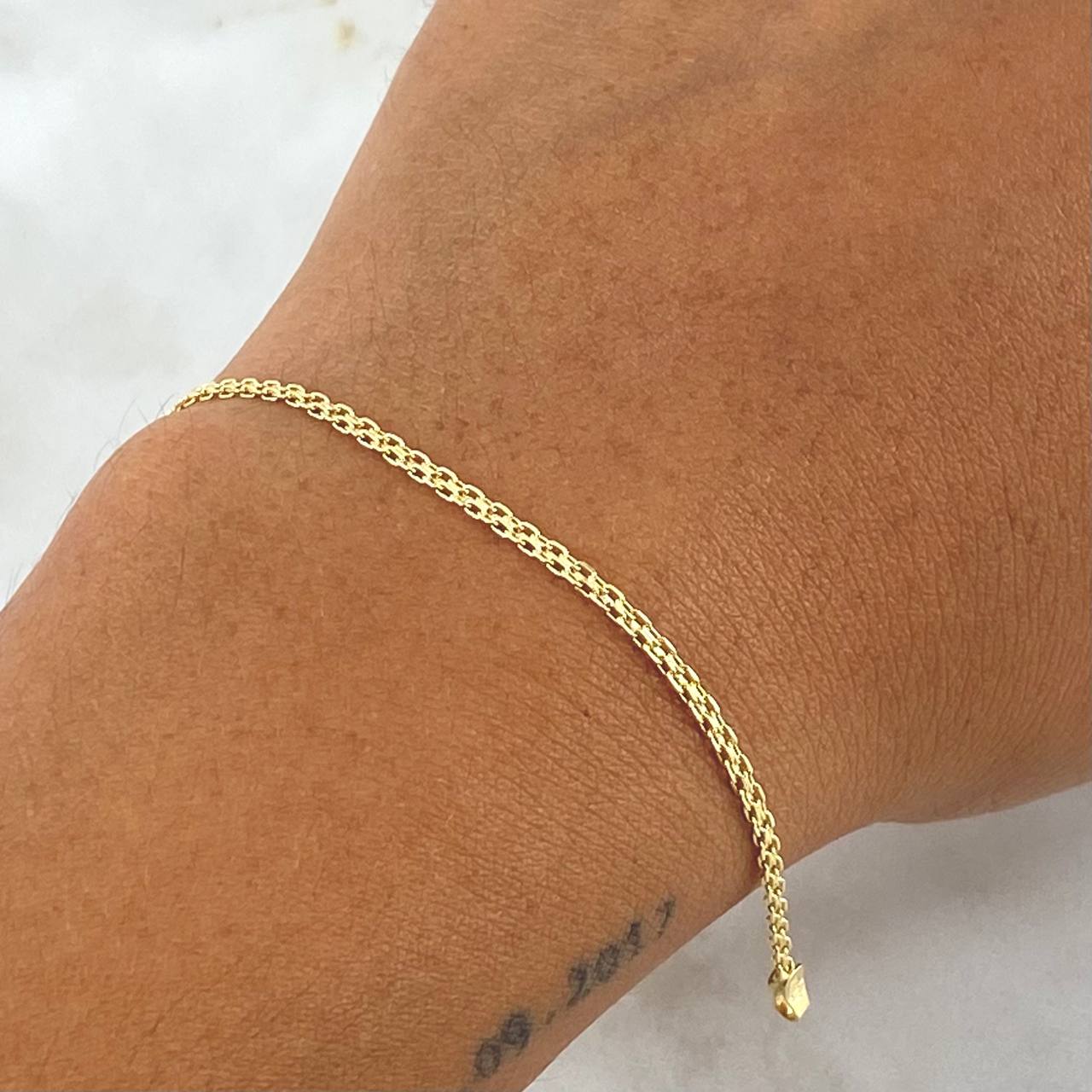 Pulso Chino 1.8gr / 21cm / 1.6mm Oro Amarillo +1 18K *