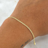 Pulso Chino 1.7gr / 22cm / 1.7mm Oro Amarillo +1 18K *