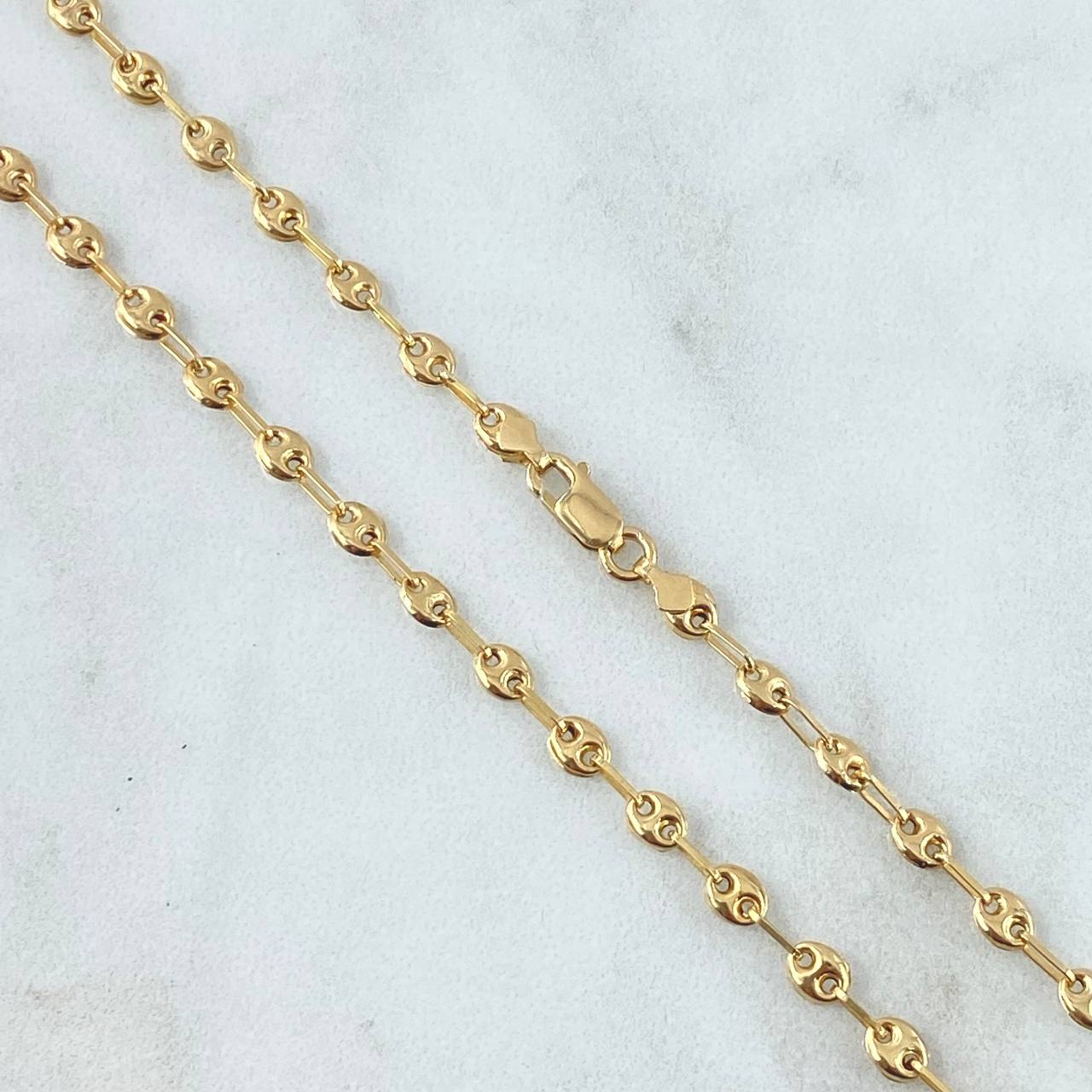 Cadena GC 4.75gr / 45cm / 3.2mm Lisa Oro Amarillo 18K ©
