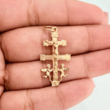 Dije Cruz De Caravaca 1.75 g / 3.3 cm Oro Amarillo 18K