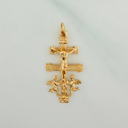 Dije Cruz De Caravaca 1.75 g / 3.3 cm Oro Amarillo 18K