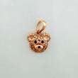 Dije Rostro Oso 1.3 g / 1.5 cm Oro Rosa 18K