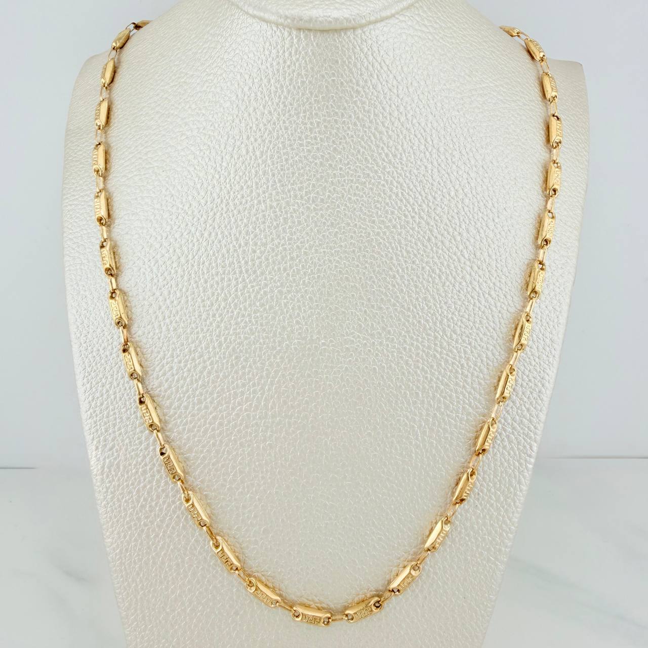 Cadena Rustica Tribal 10.15 g / 51.4 cm / 3.64 mm Oro Amarillo 18K