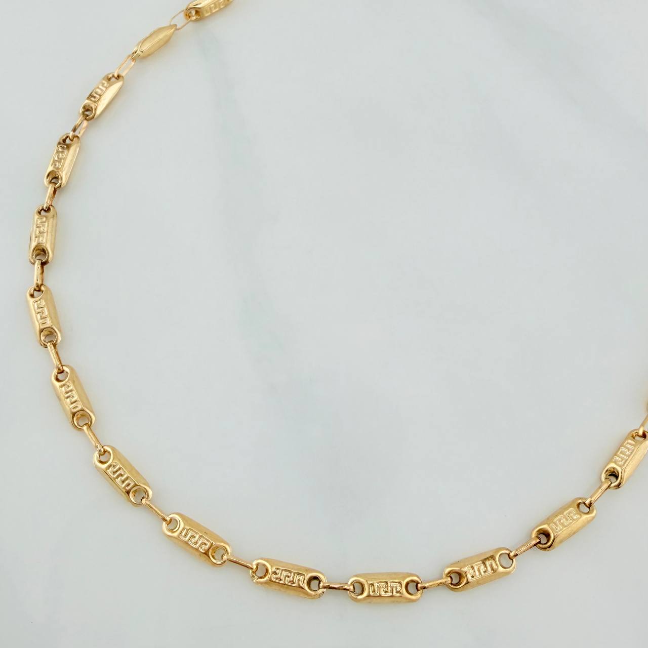 Cadena Rustica Tribal 10.15 g / 51.4 cm / 3.64 mm Oro Amarillo 18K