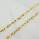 Cadena Rustica Tribal 10.15 g / 51.4 cm / 3.64 mm Oro Amarillo 18K