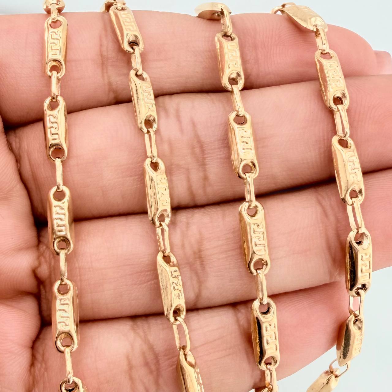 Cadena Rustica Tribal 10.15 g / 51.4 cm / 3.64 mm Oro Amarillo 18K