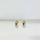 Topos Bisel 0.4gr / Circon Azul Oro Amarillo