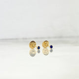 Topos Bisel 0.4gr / Circon Azul Oro Amarillo