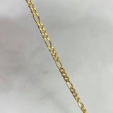 Pulso Figaro 2.3gr / 18.5cm / 3mm Oro Amarillo +1