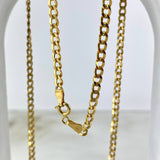 Cadena Cubana 7.5gr / 70cm / 3.3mm Oro Amarillo +0