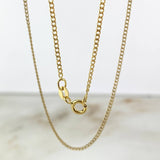 Cadena Cubana 0.9gr / 50cm / 1.2mm Oro Amarillo +1