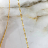 Cadena Cubana 0.9gr / 50cm / 1.2mm Oro Amarillo +1