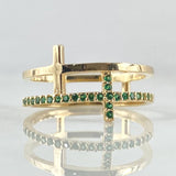 Anillo Doble Crúz 2.75gr / T6 1/2 / Oro 18K