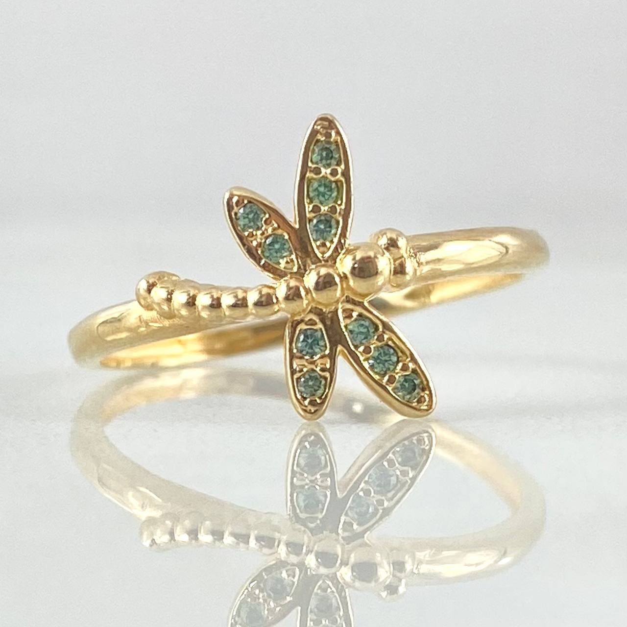 Anillo Libelula 1.55gr / T6 / Oro 18K