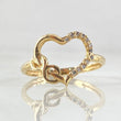 Anillo Silueta Corazón Infinito 1.95gr / T7 / Oro 18K