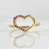 Anillo Silueta Corazón 1.4gr / T6 1/4 / Oro 18K