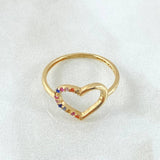 Anillo Silueta Corazón 1.4gr / T6 1/4 / Oro 18K