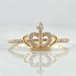 Anillo Corona Bizantina 1.5gr / T7 1/2 / Oro 18K