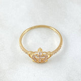 Anillo Corona Bizantina 1.5gr / T7 1/2 / Oro 18K