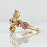 Anillo Crúz Tupida 2.4gr / T6 / Oro 18K