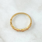 Anillo Corazones Intercalados 1.85gr / T7 1/2 / Oro 18K