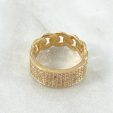 Anillo Cubano Tupido 5.05gr / T5 1/2 / Oro 18K