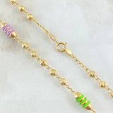 Cadena Rustica Tipo Militar 8.25gr / 50cm / Oro 18K *