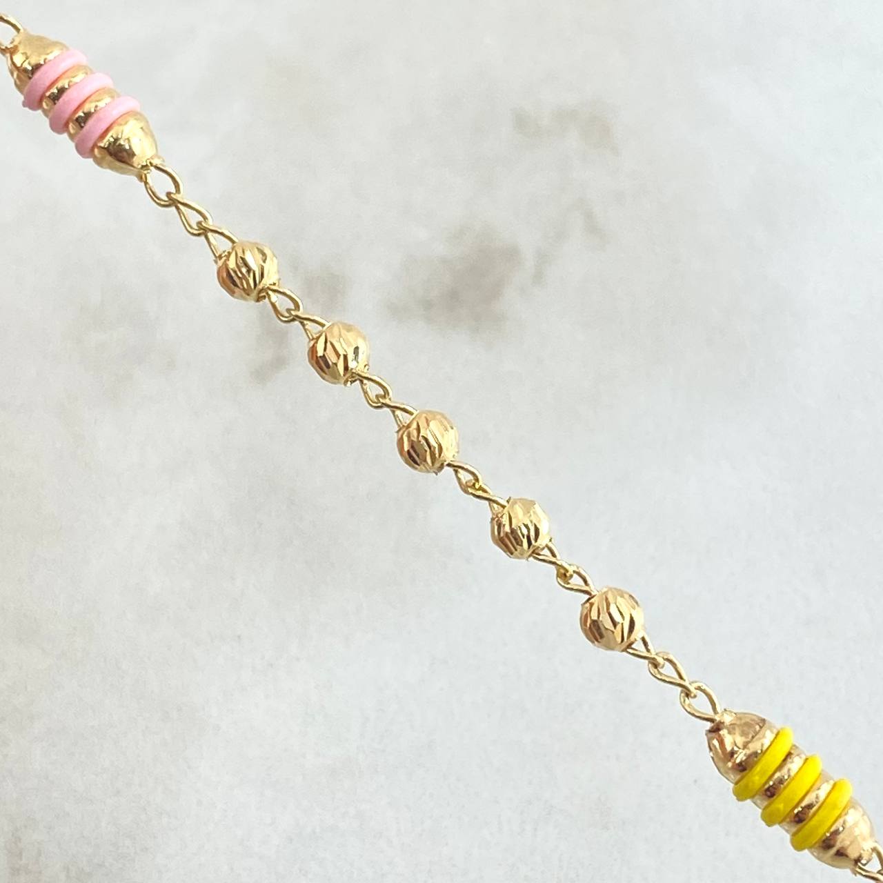 Cadena Rustica Tipo Militar 8.25gr / 50cm / Oro 18K *
