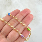 Cadena Rustica Tipo Militar 8.25gr / 50cm / Oro 18K *