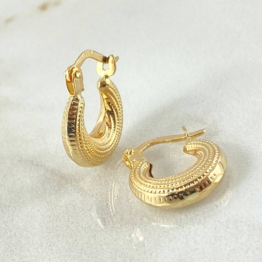 Candongas Salo 1.2gr / 1.5cm / Oro Amarillo 18K