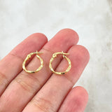 Candongas Kari 0.8gr / 1.5cm / Oro 18K