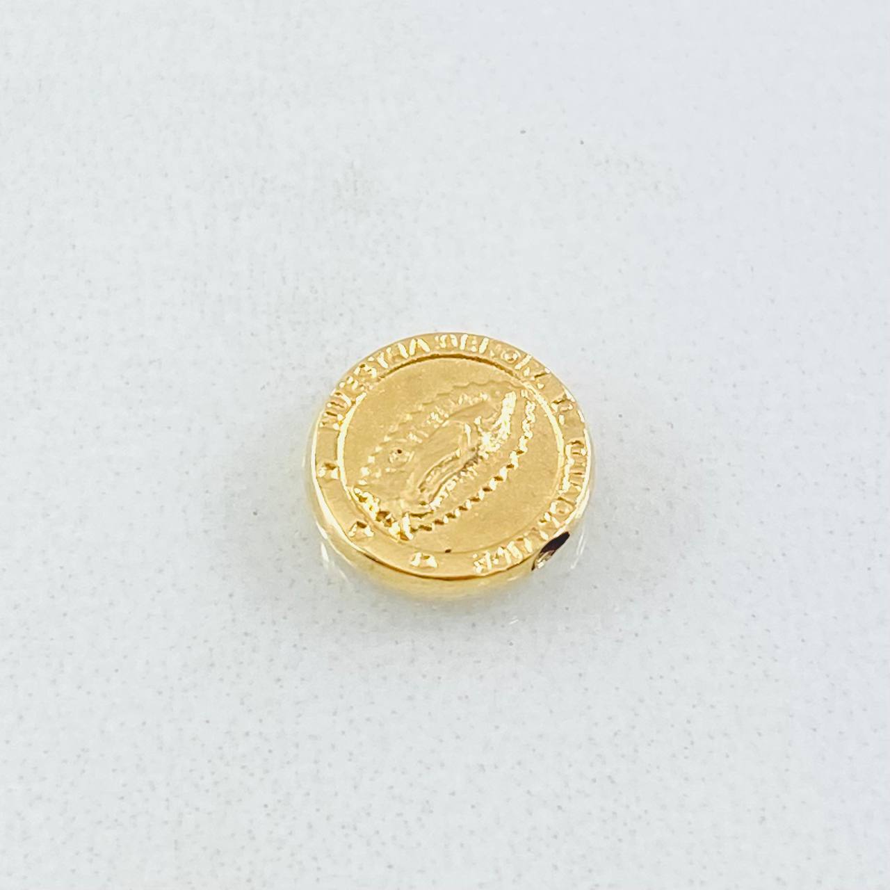 Herraje Tambor Virgen Guadalupe 0.5 g / 1 cm Oro Amarillo 18K