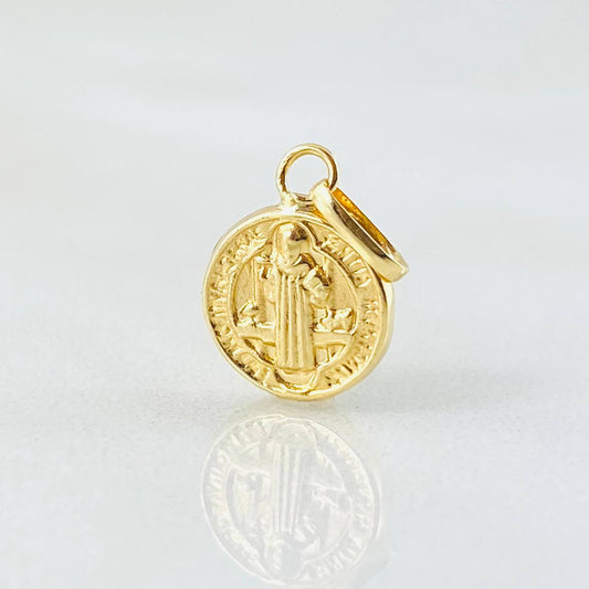 Dije San Benito 0.35gr / 1.5cm / Oro Amarillo 18K