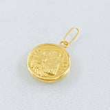 Dije San Jose Circulo 0.8gr / 2cm / Oro Amarillo 18K ©