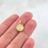 Dije Corona Circulo 0.5gr / 1.7cm / Oro Amarillo 18K ©
