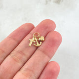 Dije Tres Gracias 0.6 g / 1.05 cm Oro Amarillo 18K