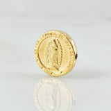 Herraje Virgen Guadalupe 0.75gr / 1.3cm / Oro Amarillo 18K