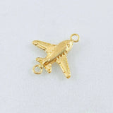 Herraje Avión 0.5 g / 1.7 cm Oro Amarillo 18K