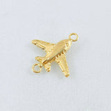 Herraje Avion 0.5gr / 1.7cm / Oro Amarillo 18K